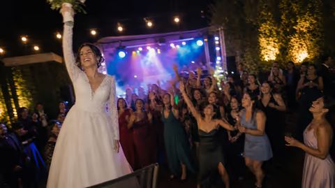 Pareja en su celebración
